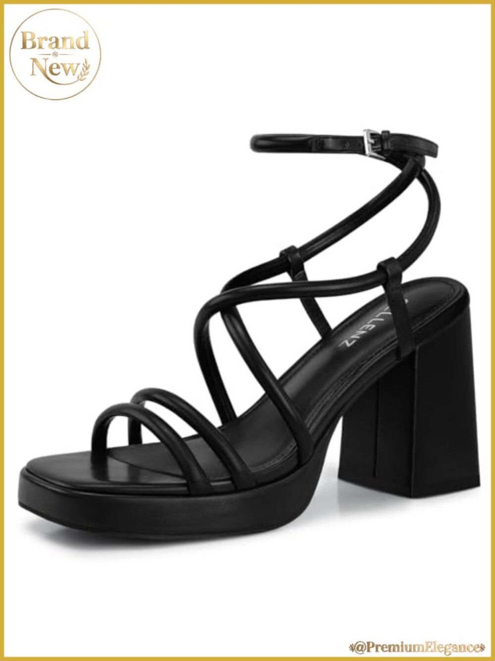 Women's Chunky Platform Strappy High Heel Sandals Ankle Strap Buckle